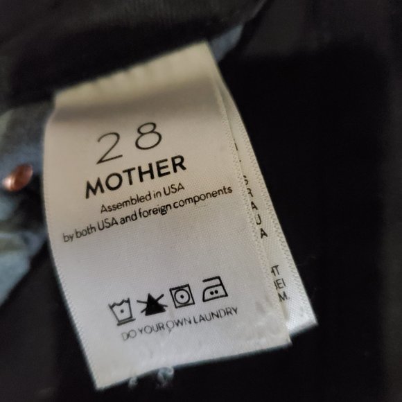 MOTHER | Black Looker Ankle Fray Denim Jeans - Picture 2 of 7